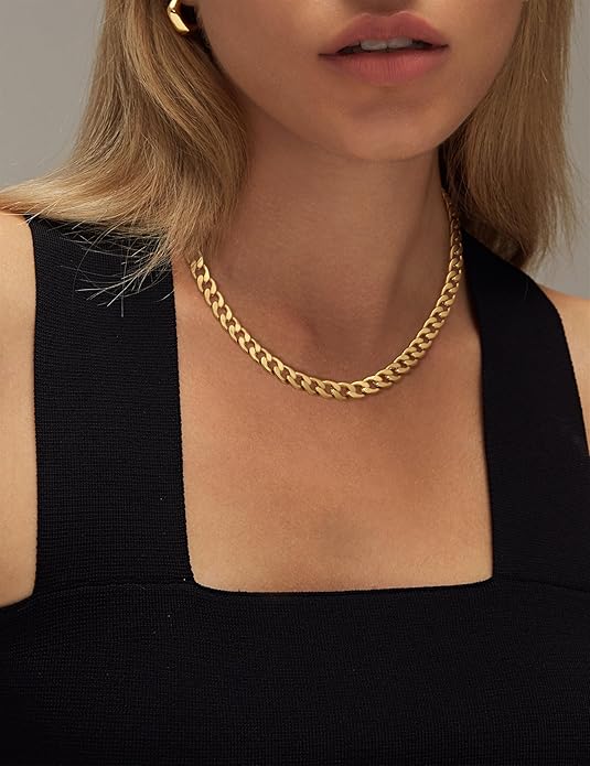 Leonor - Chunky Necklace with Cuban Links