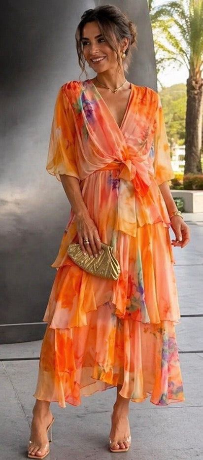 Ellis & Johnson™ | Layered Floral Sun Dress