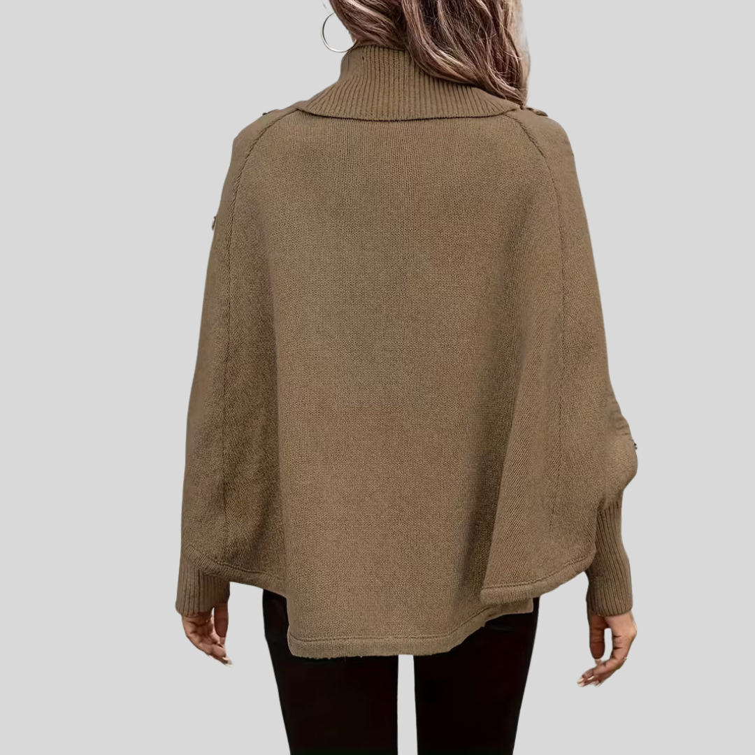 Rosalind | High-Neck Cable Sweater – Wells & Rose