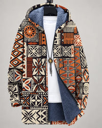 Serena Mosaic Art Hooded Jacket