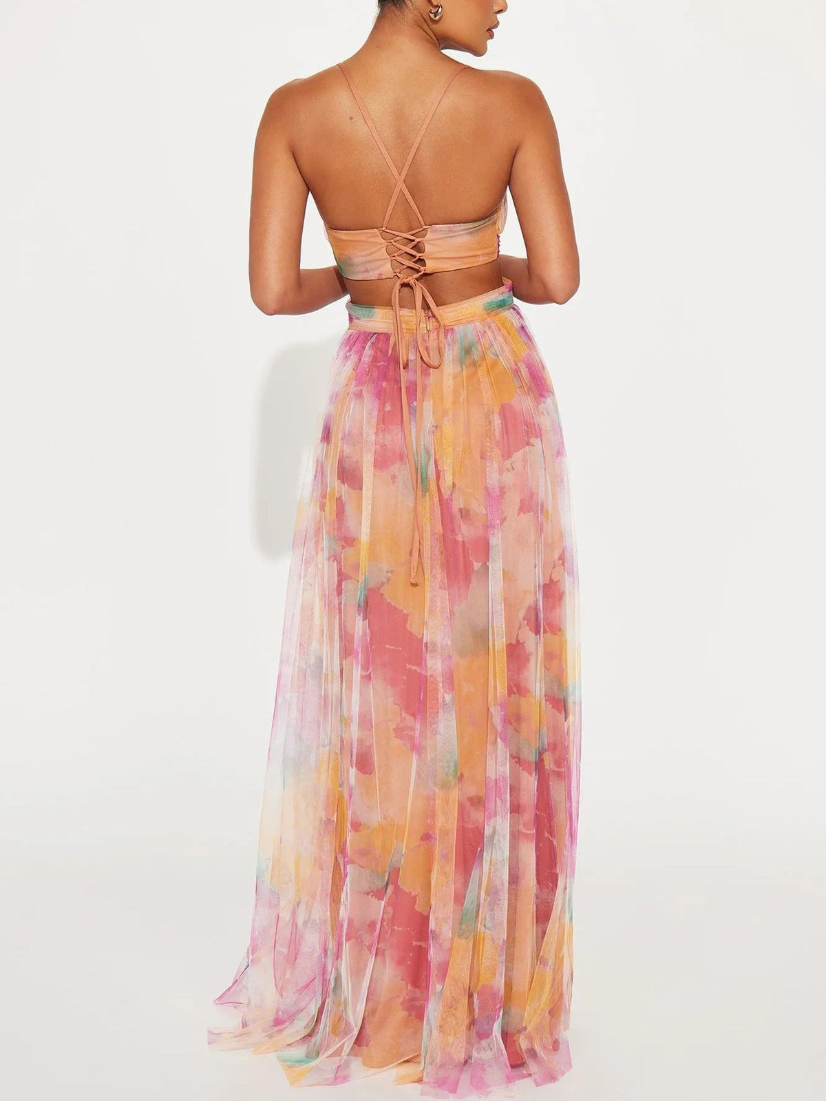 Florence | Painted Floral A-Line Maxi – Wells & Rose