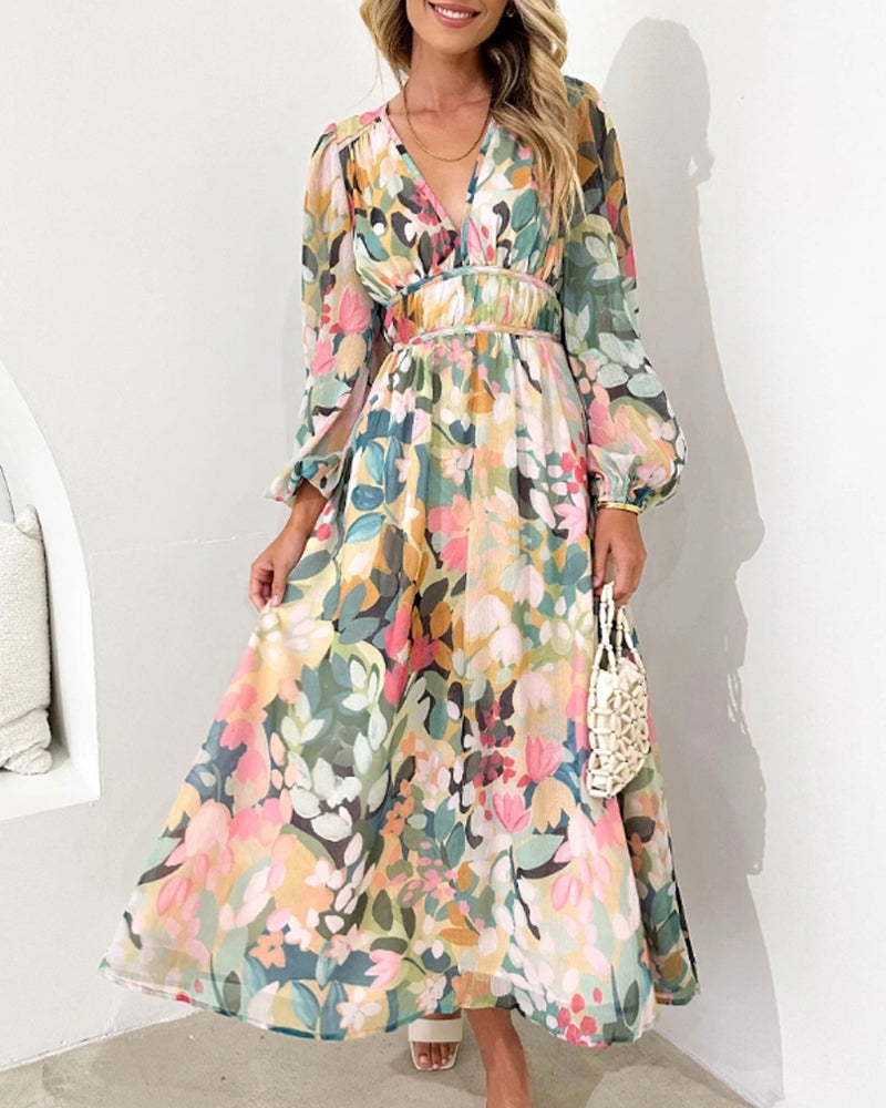 Celine | Women's Dress with Floral Pattern