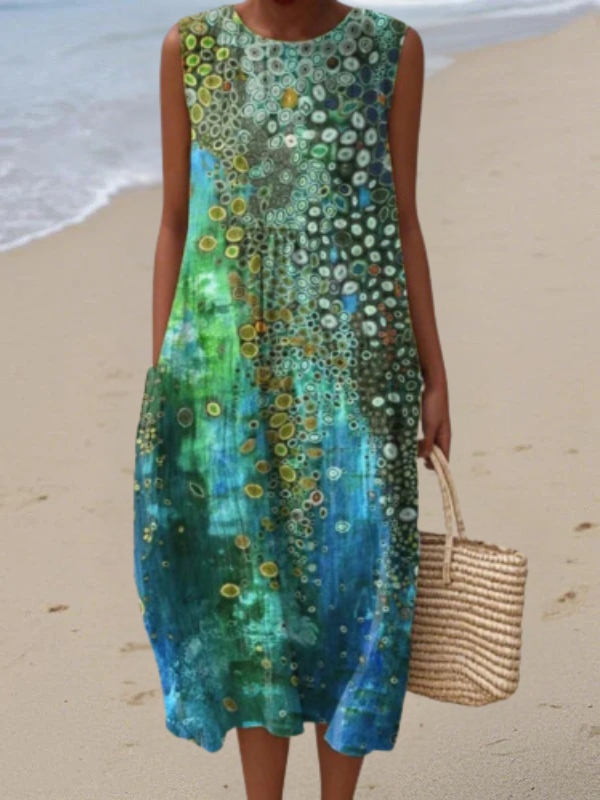 Evelyn | Sleeveless A-Line Maxi Dress