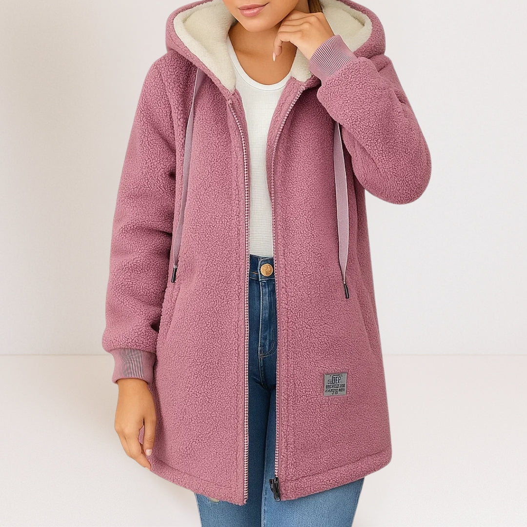Lisa | Hooded Fleece Jacket – Wells & Rose
