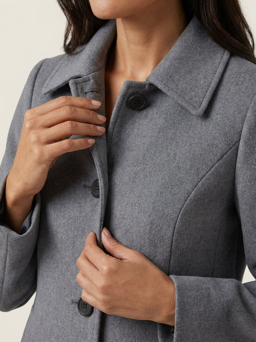 Helena - Winter Coat with Buttons