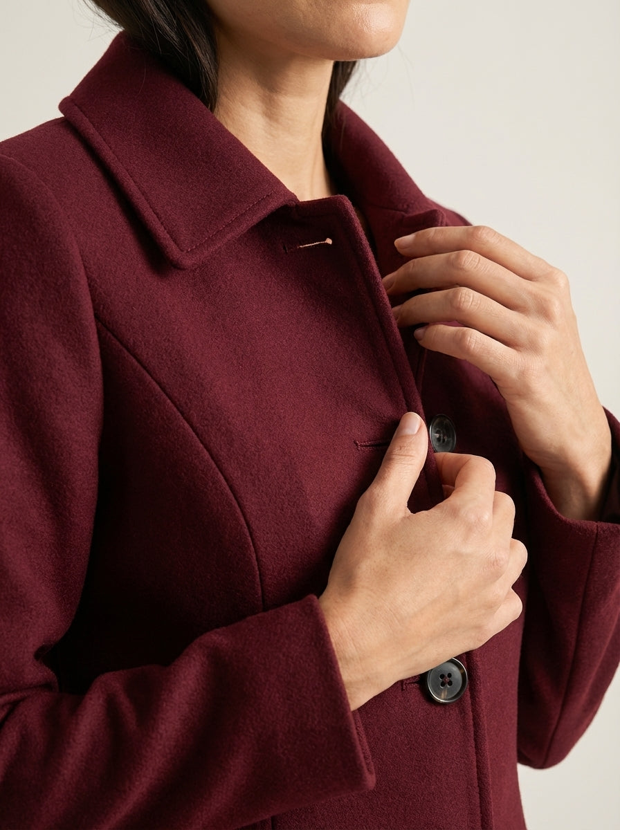 Helena - Winter Coat with Buttons