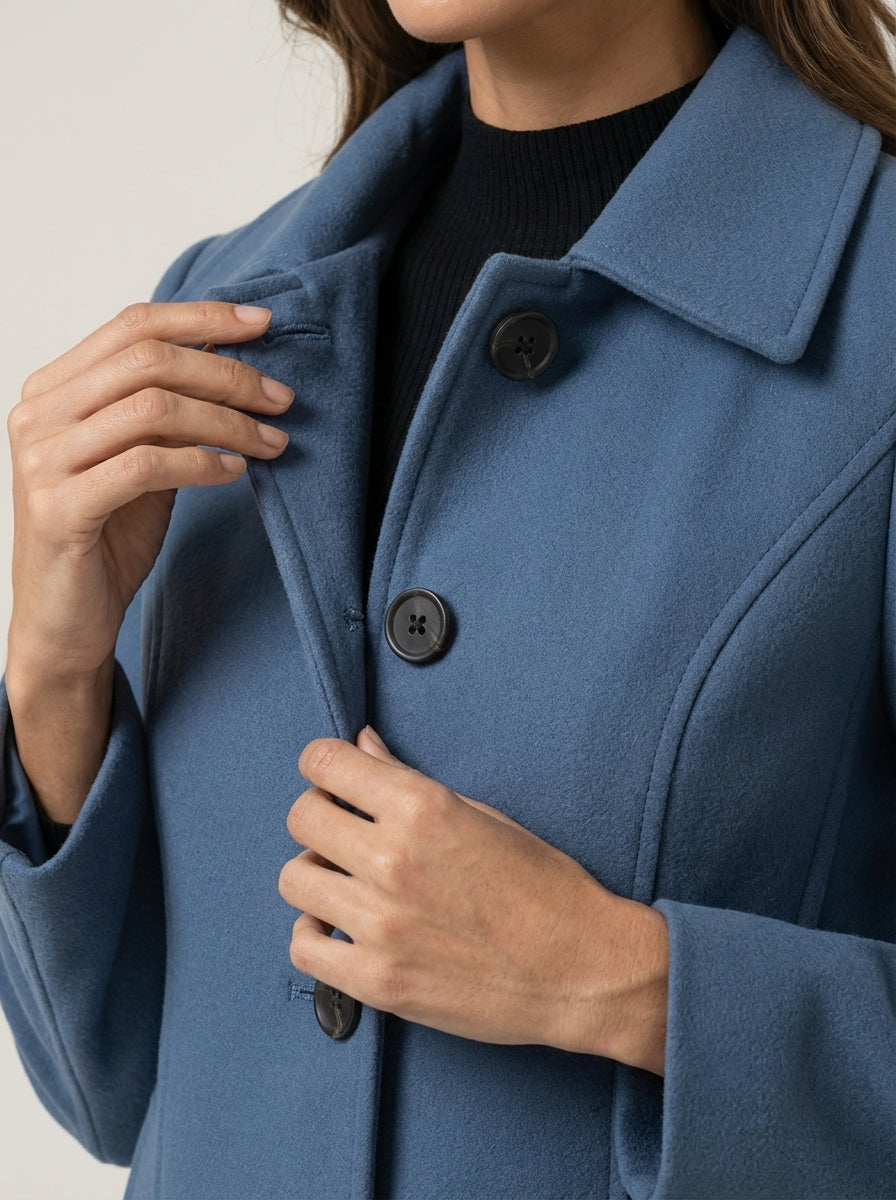 Helena - Winter Coat with Buttons