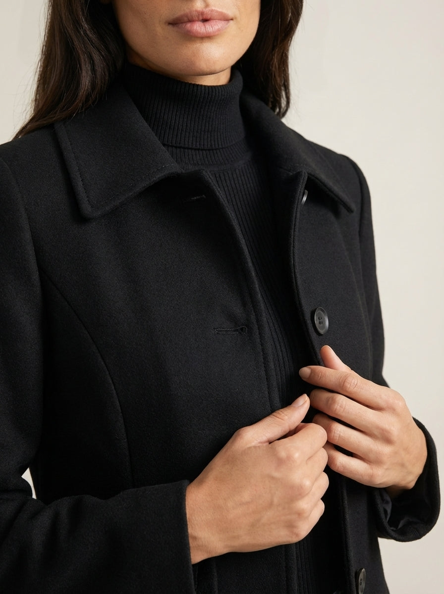 Helena - Winter Coat with Buttons