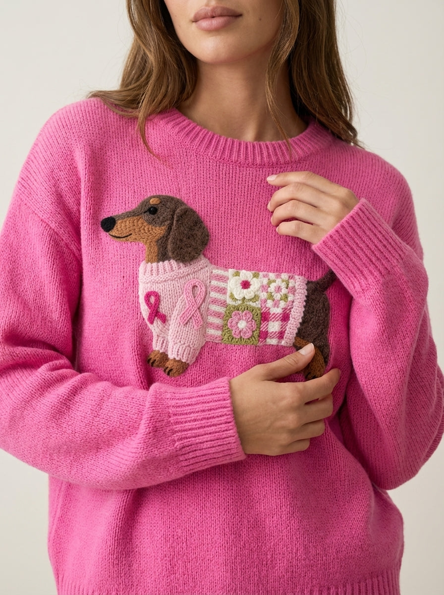 Olivia - Wool Felt Knit Sweater