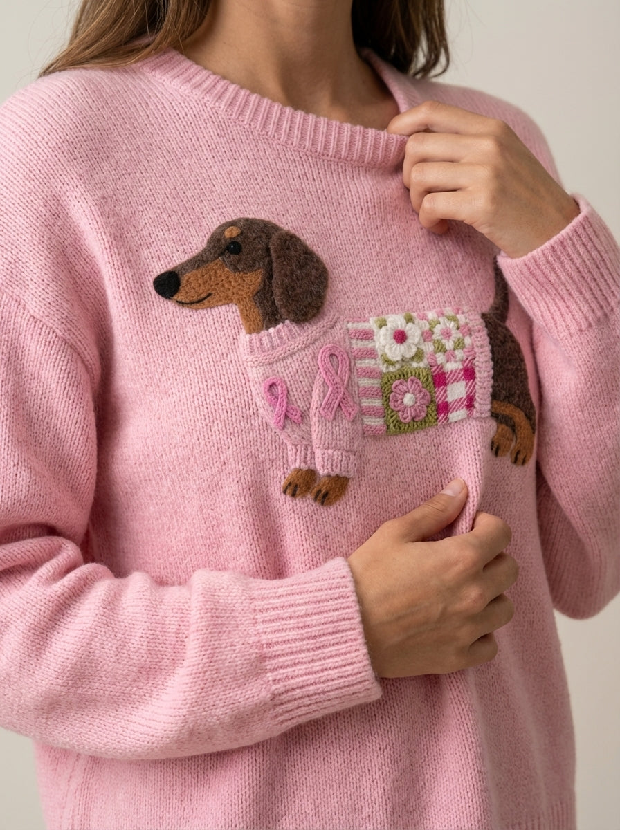 Olivia - Wool Felt Knit Sweater