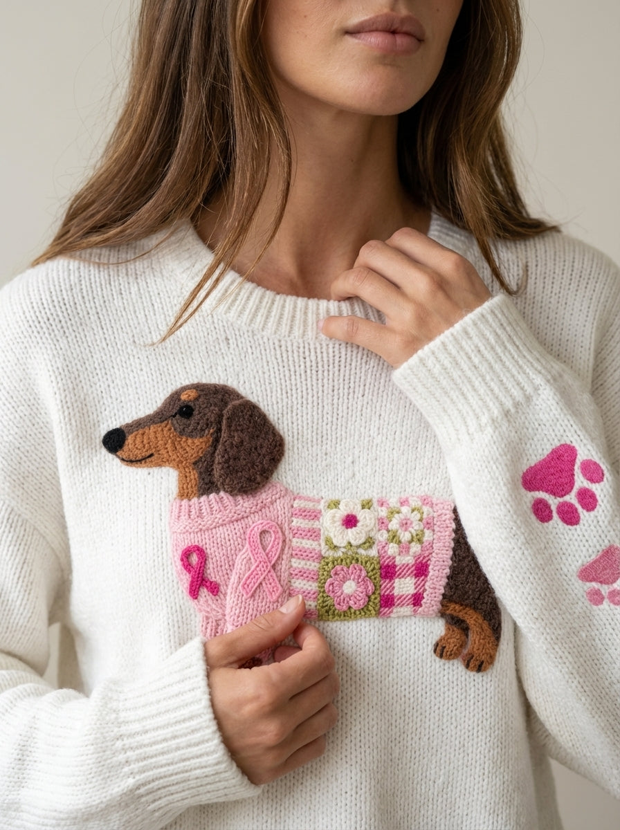 Olivia - Wool Felt Knit Sweater