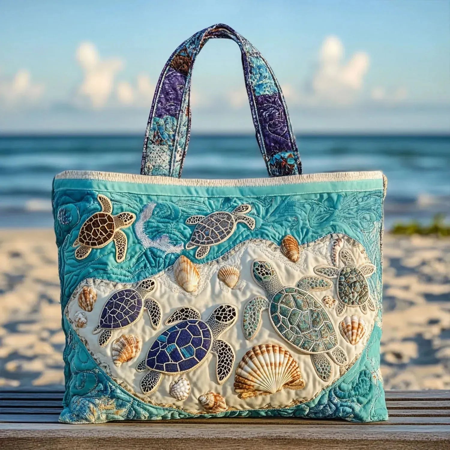 Artisanal Tote - Love of Turtles