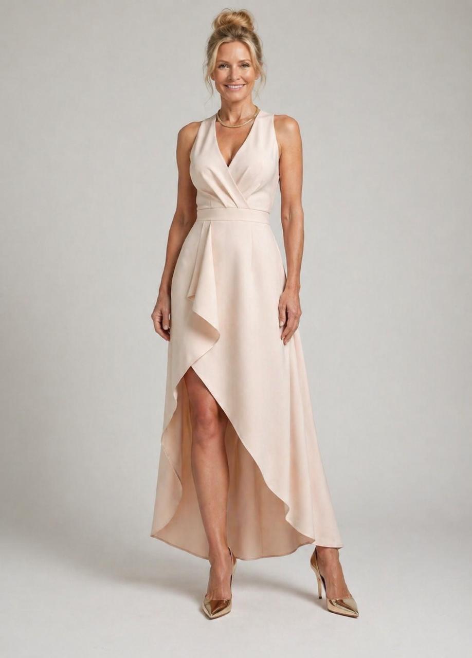 Ellis & Johnson™  |Midi Wrap Dress with V-Neck