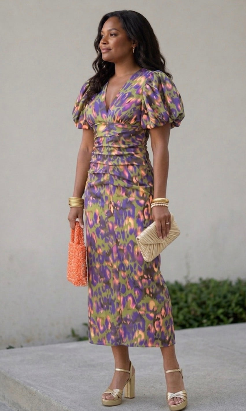 Ellis & Johnson™ | Dress with Puff Sleeves