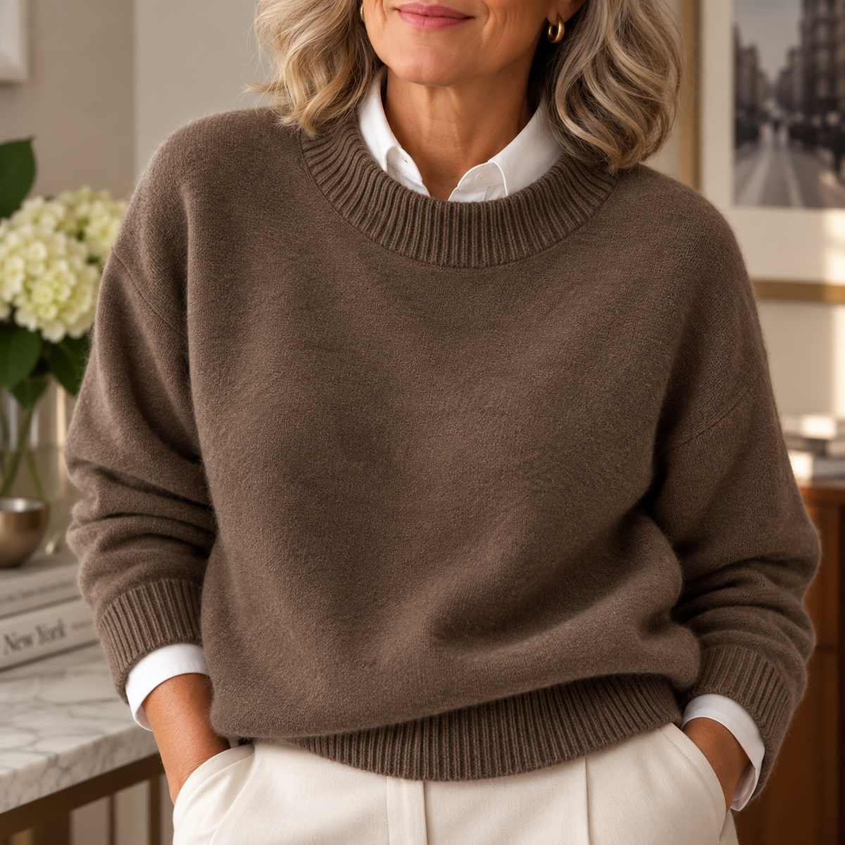 Bellamy | Stand-Up Collar Sweater – Wells & Rose