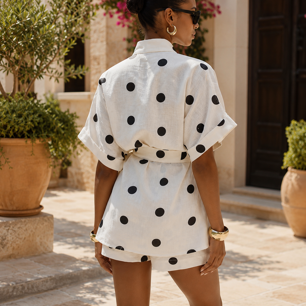 Carmen | Polka Dot Coastal Set