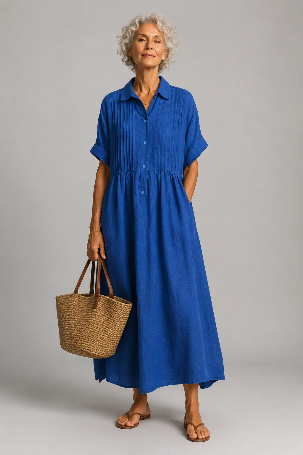 Océane | Blue Summer Maxi Dress