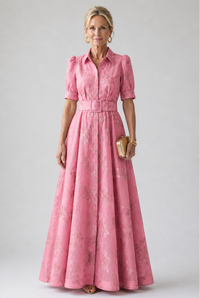 Ellis & Johnson™  | Belted Floral Maxi Dress