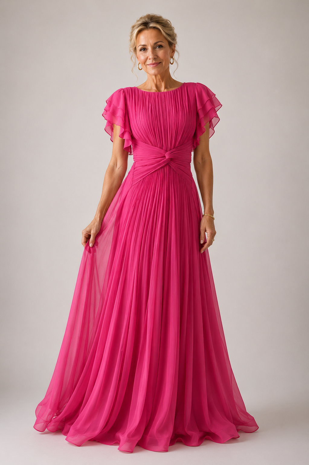 Ellis & Johnson™  | Pleated Evening Dress