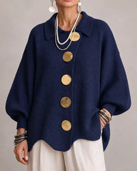 Elara | Oversized Button Knit Cardigan