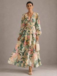 Celine | Women's Dress with Floral Pattern