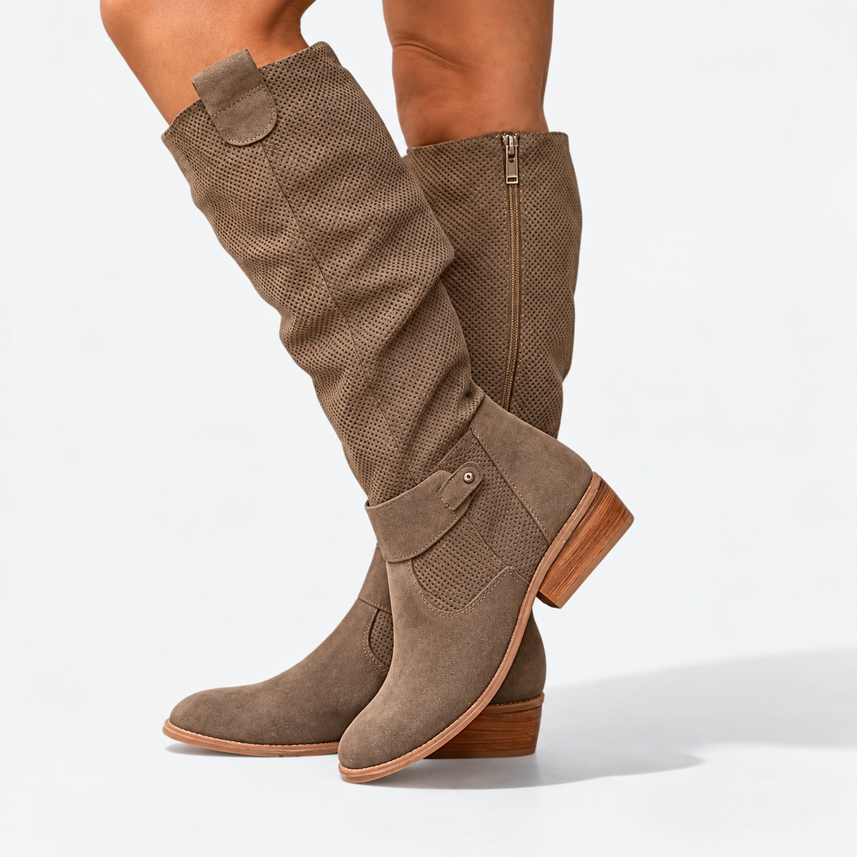 Mila | Slouched Knee-High Boots – Wells & Rose