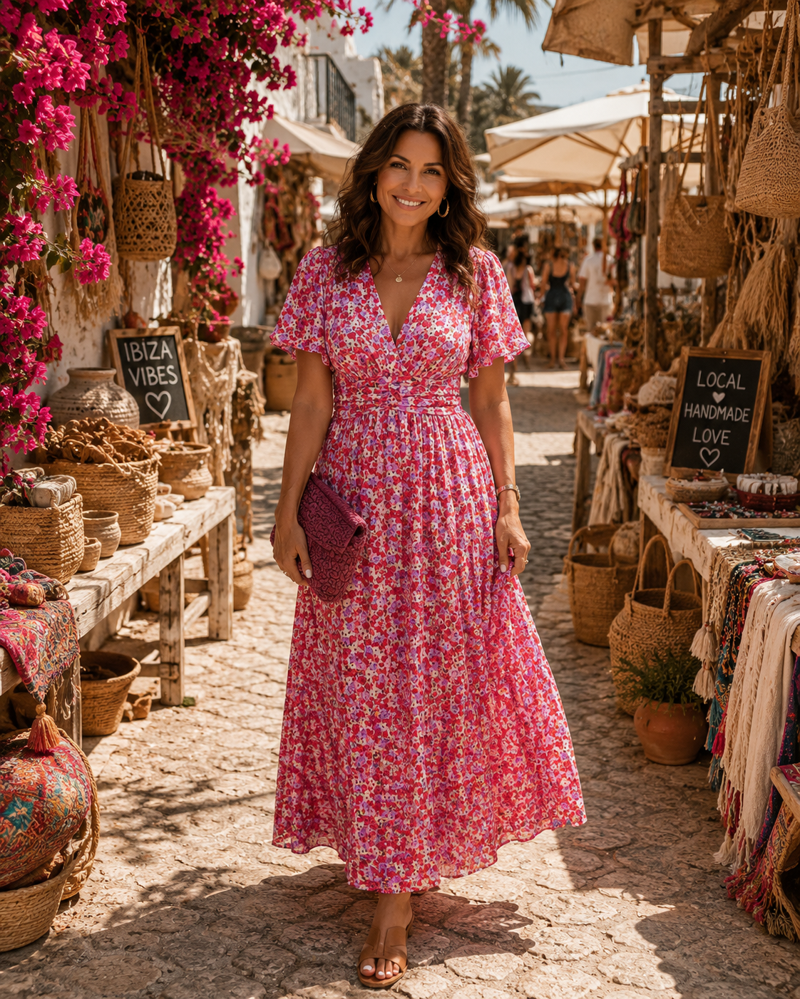 Élina | Long Flowing Floral Dress
