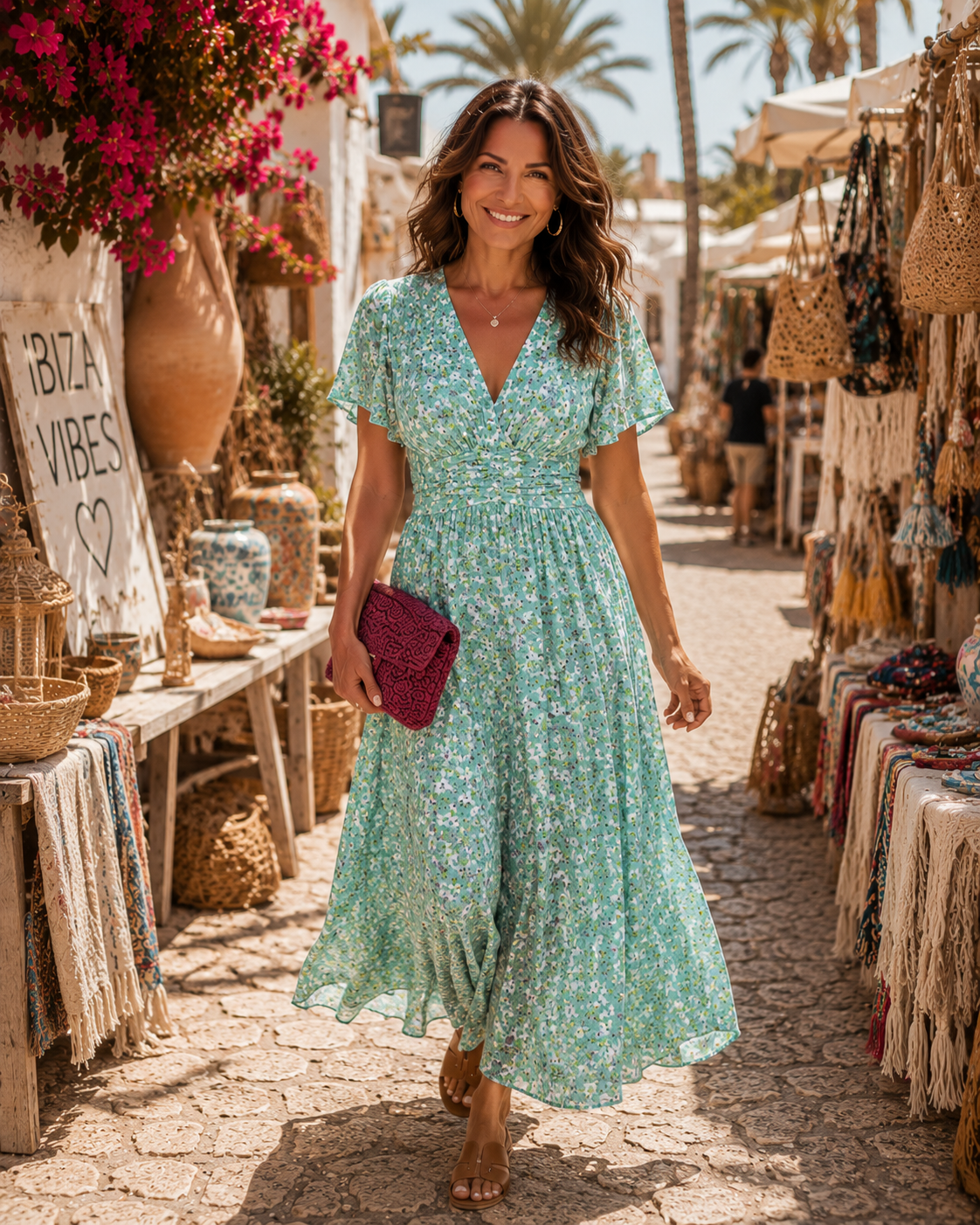 Élina | Long Flowing Floral Dress