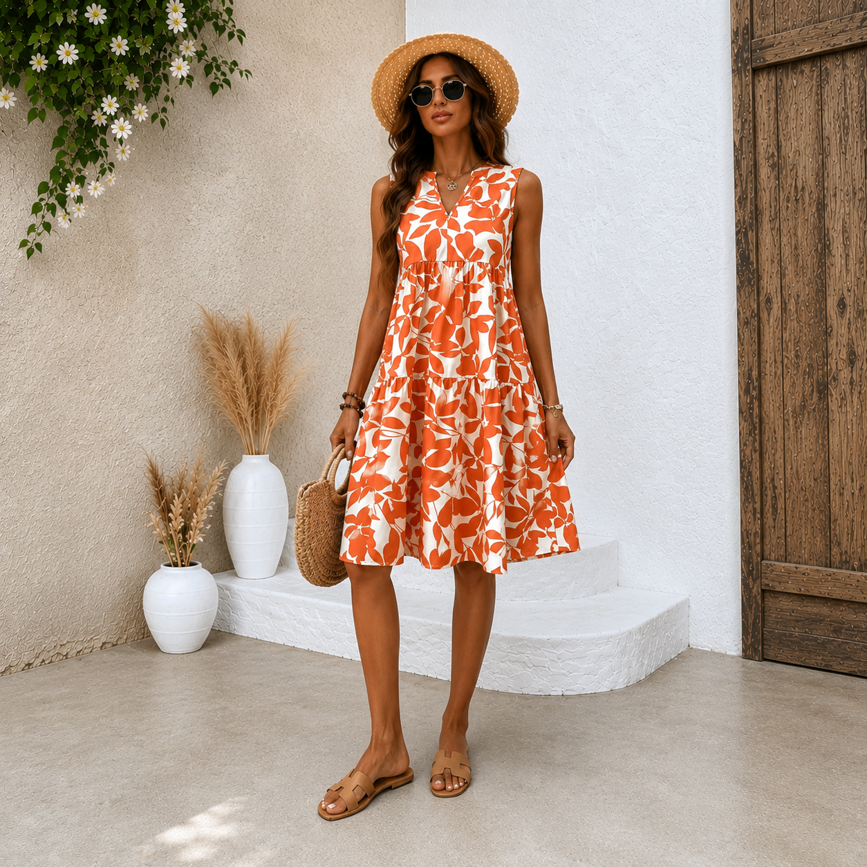 Tasha | Elegant Midi Dress with Flattering Silhouette