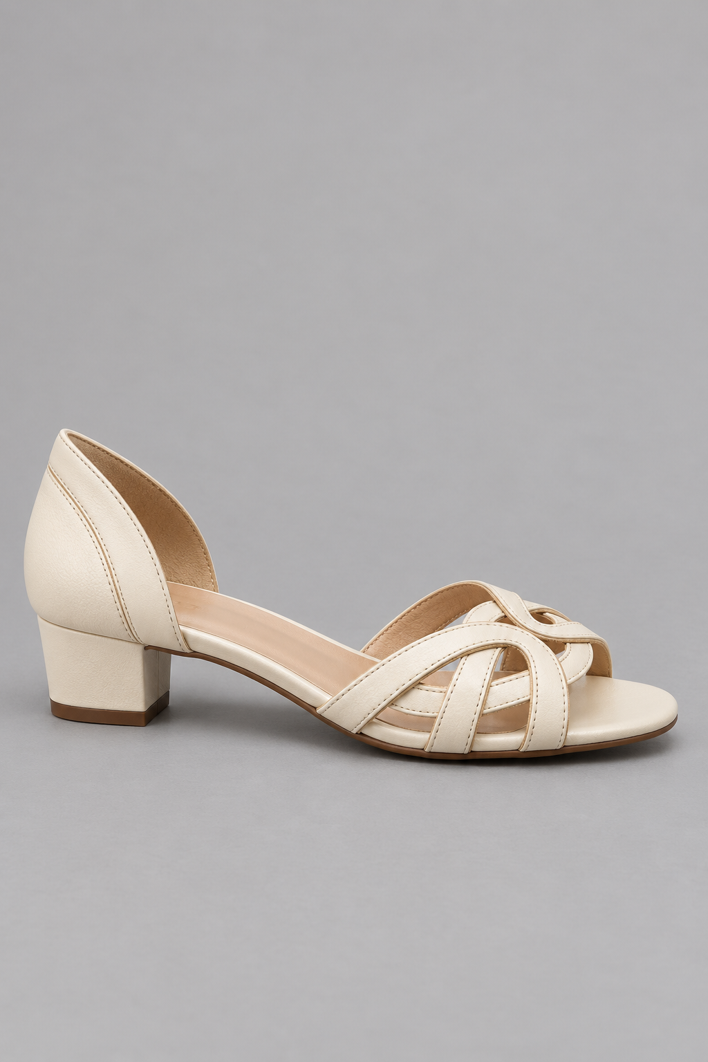 Bianca | Elegant Cream Woven Sandals