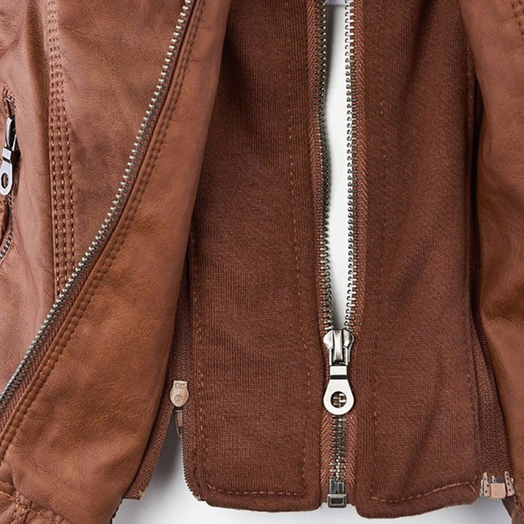 Sveva | Robust and Elegant Leather Jacket