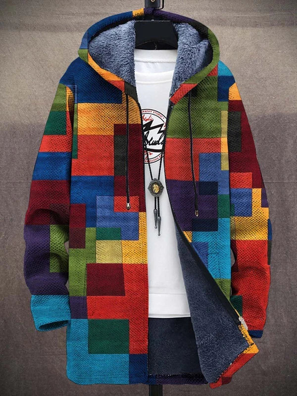 Cynthia | Art-Inspired Hooded Cardigan
