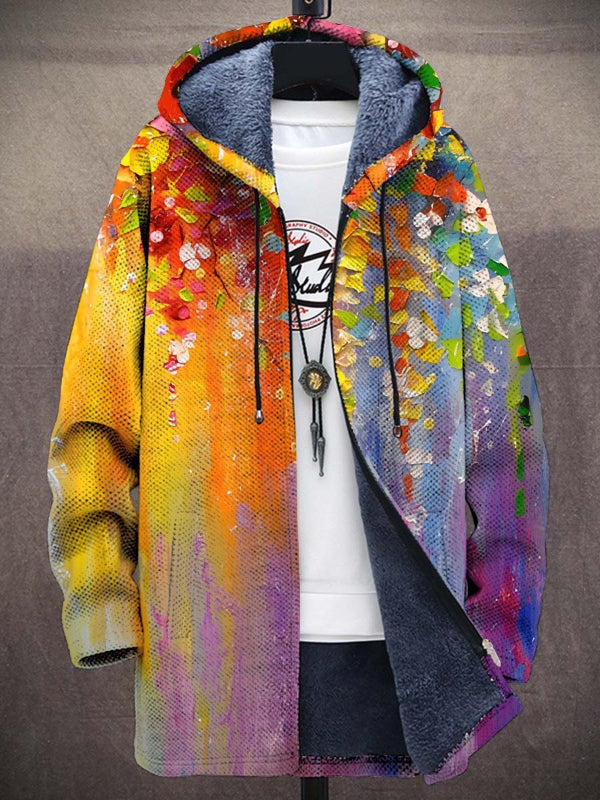 Cynthia | Art-Inspired Hooded Cardigan