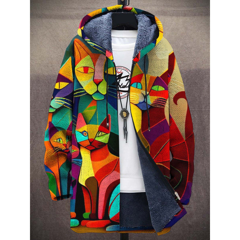 Rafferty | Art-Inspired Hooded Cardigan