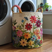 Flowers | Handcrafted Laundry Basket
