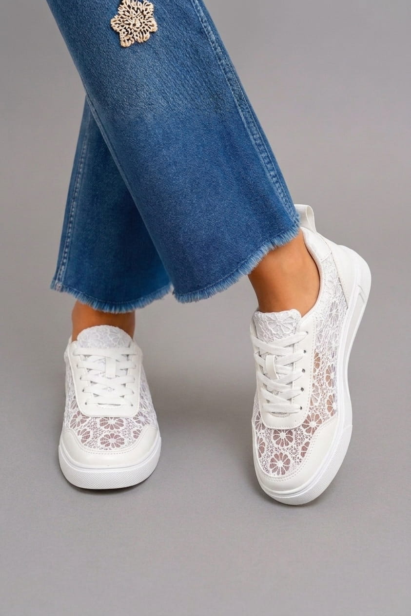 Lace | Floral Lace Sneakers