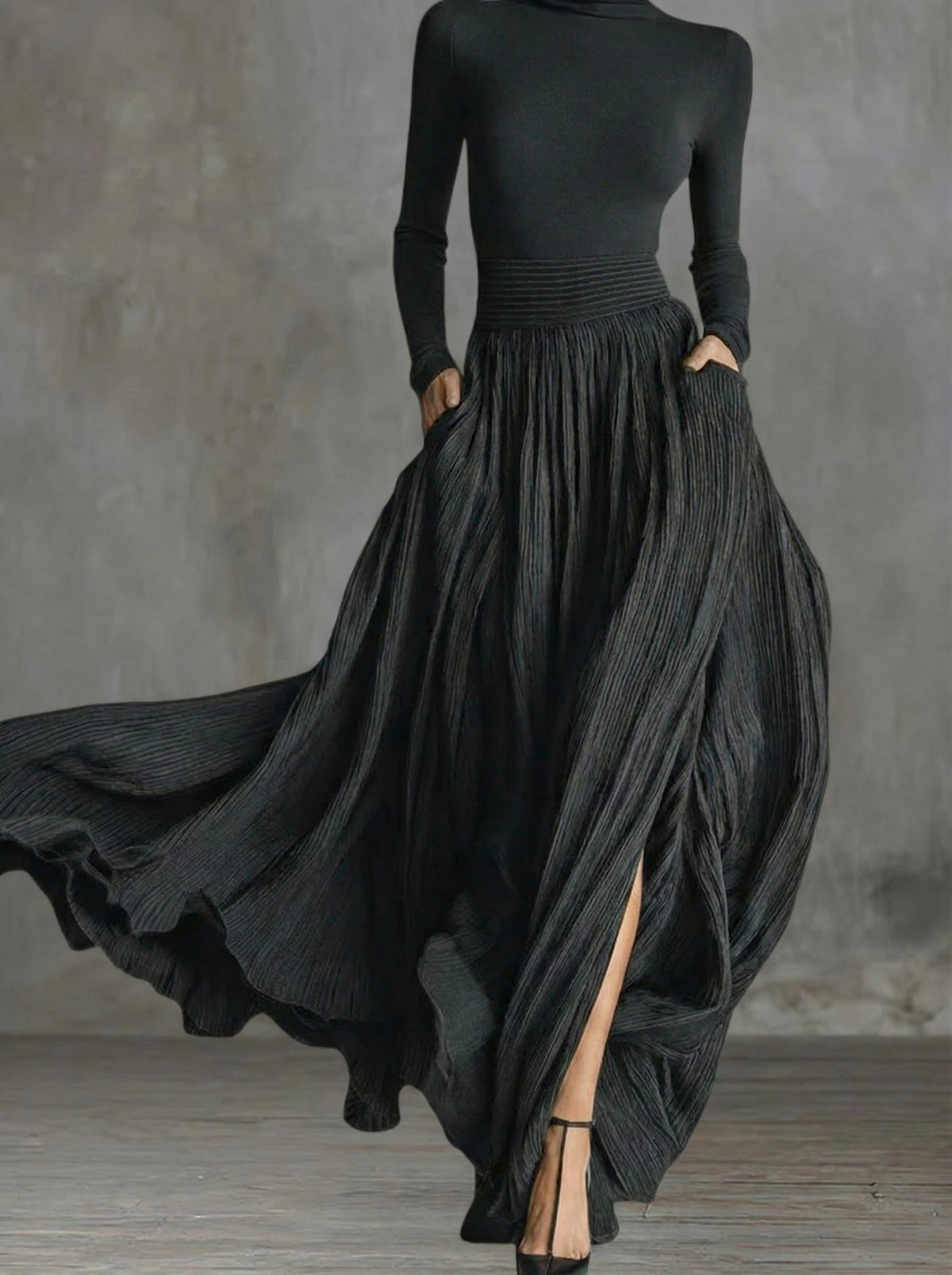 RACHEL | High-Waist Maxi Dress