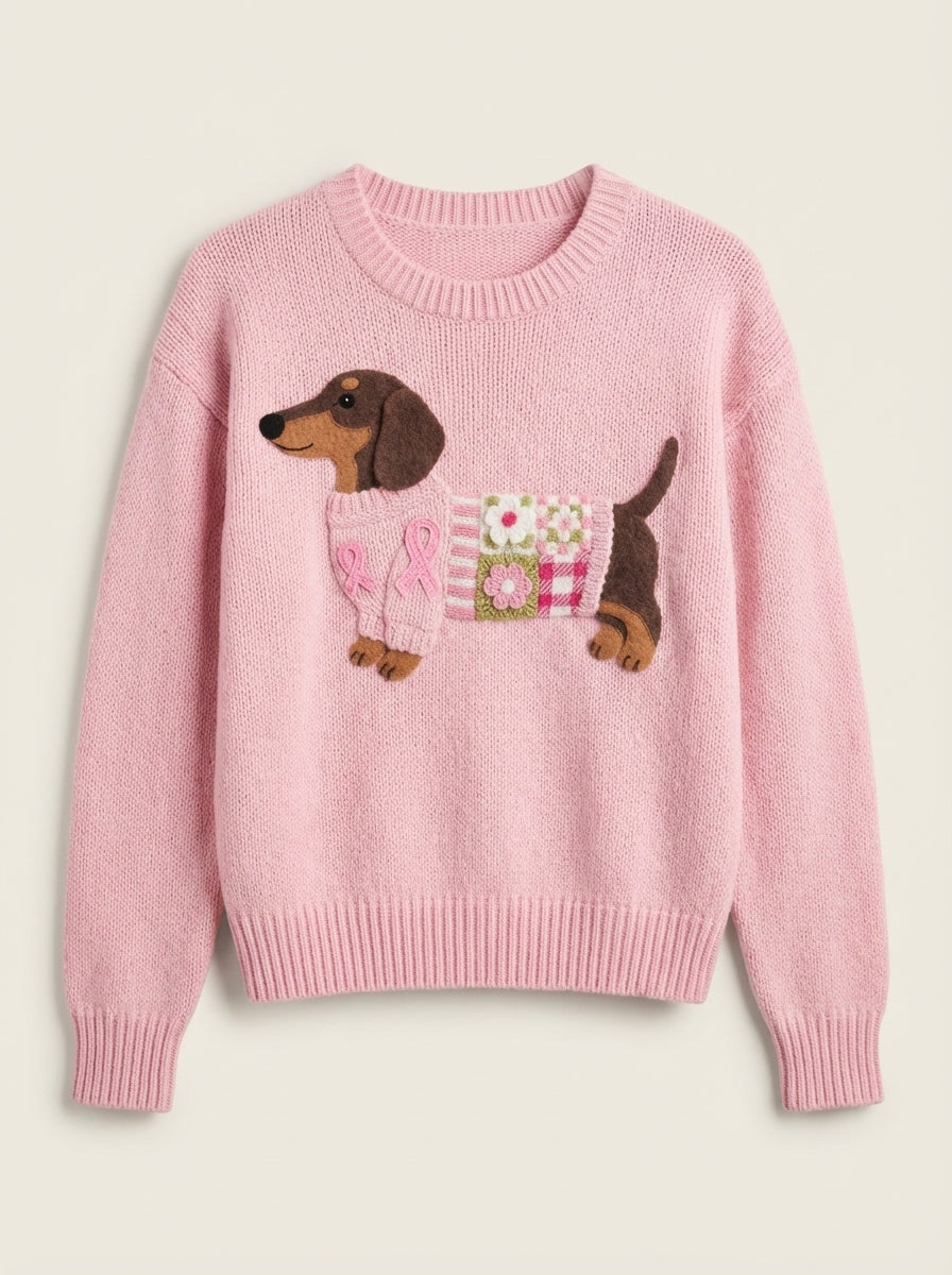 Olivia - Wool Felt Knit Sweater