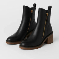 Gloria Leather Ankle Boots