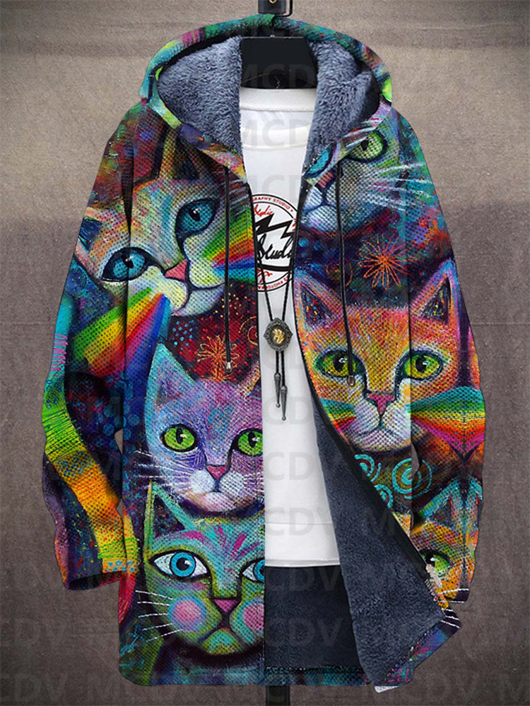 Rowland | Art-Inspired Hooded Cardigan