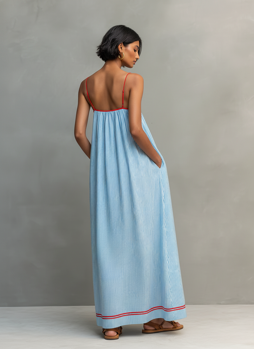 Sierra | Maxi Dress with Thin Straps