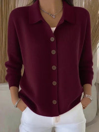 Fosca | Cardigan with Collar and Buttons