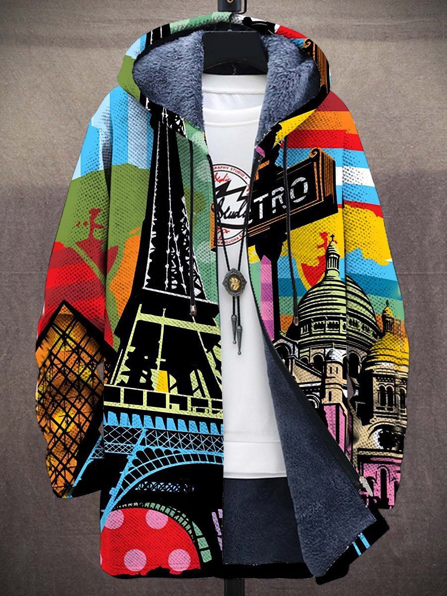 Emerson | Art-Inspired Hooded Zip Jacket