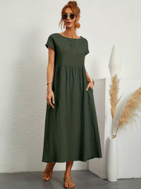 Clara | Fluid Midi Dress with Pockets