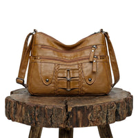 Monica Braided Multi-Zip | Crossbody Bag