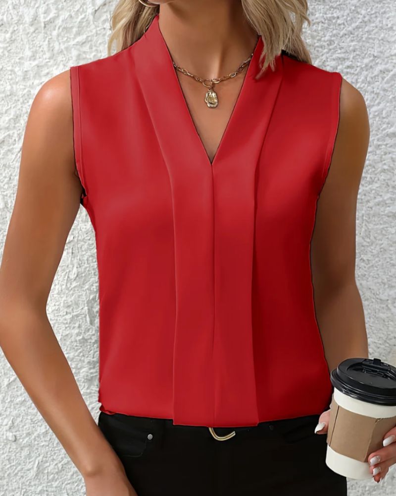 Nicole | Casual Loose V-Neck Top