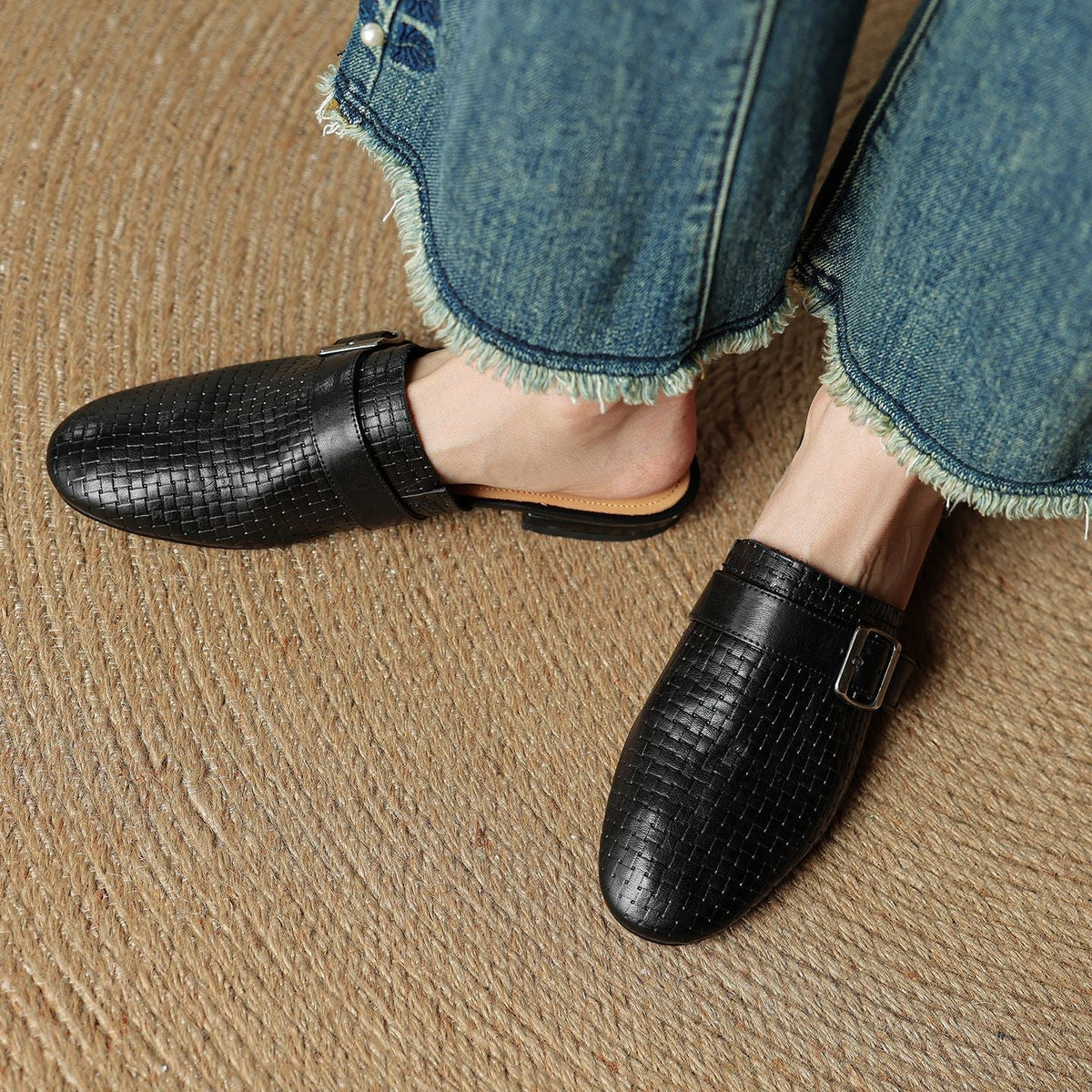 Emrie | Genuine Leather Mules