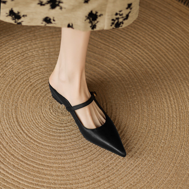 Neok | Genuine Leather Mules
