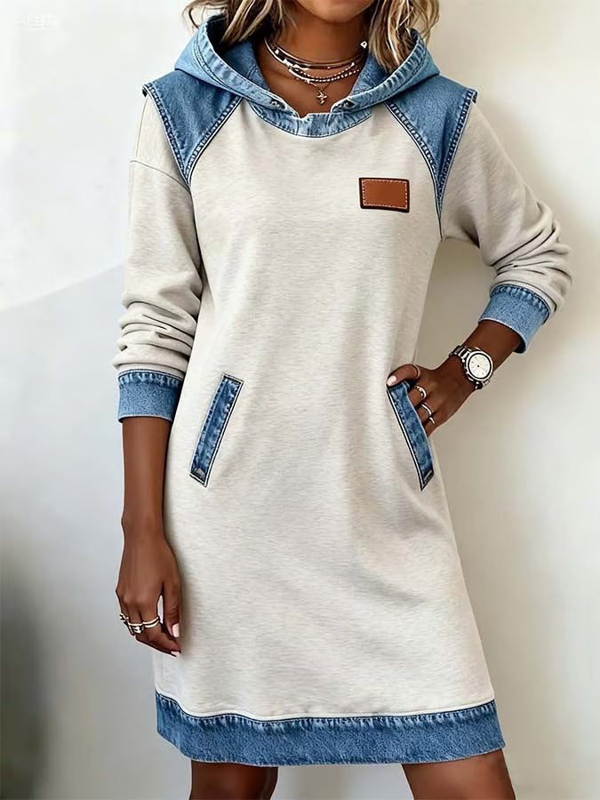 Elina | Casual Hooded Dress – Wells & Rose
