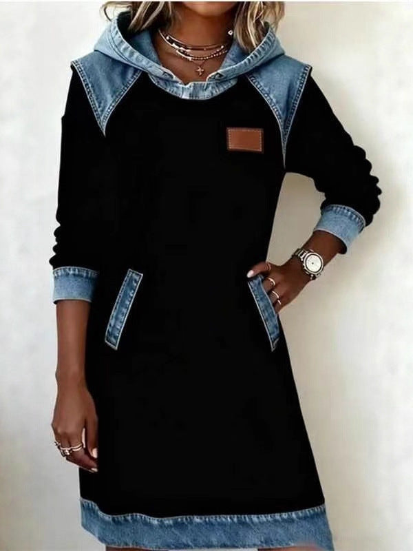 Elina | Casual Hooded Dress – Wells & Rose